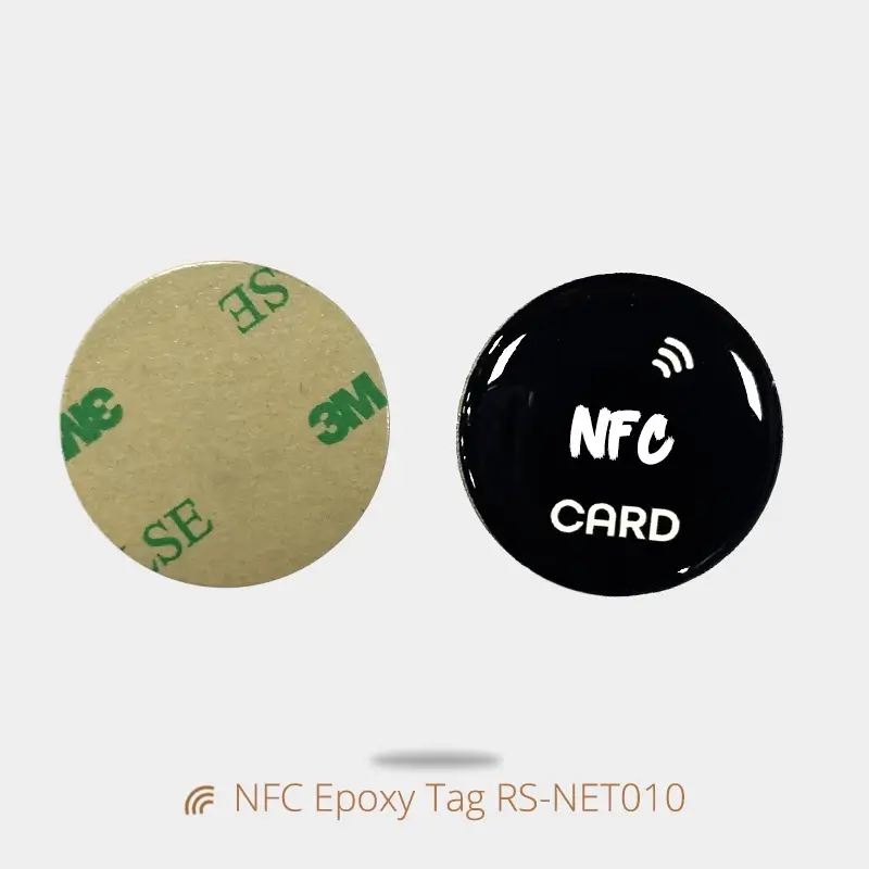 Custom Epoxy NFC Tag Round Adhesive Sticker for Phones