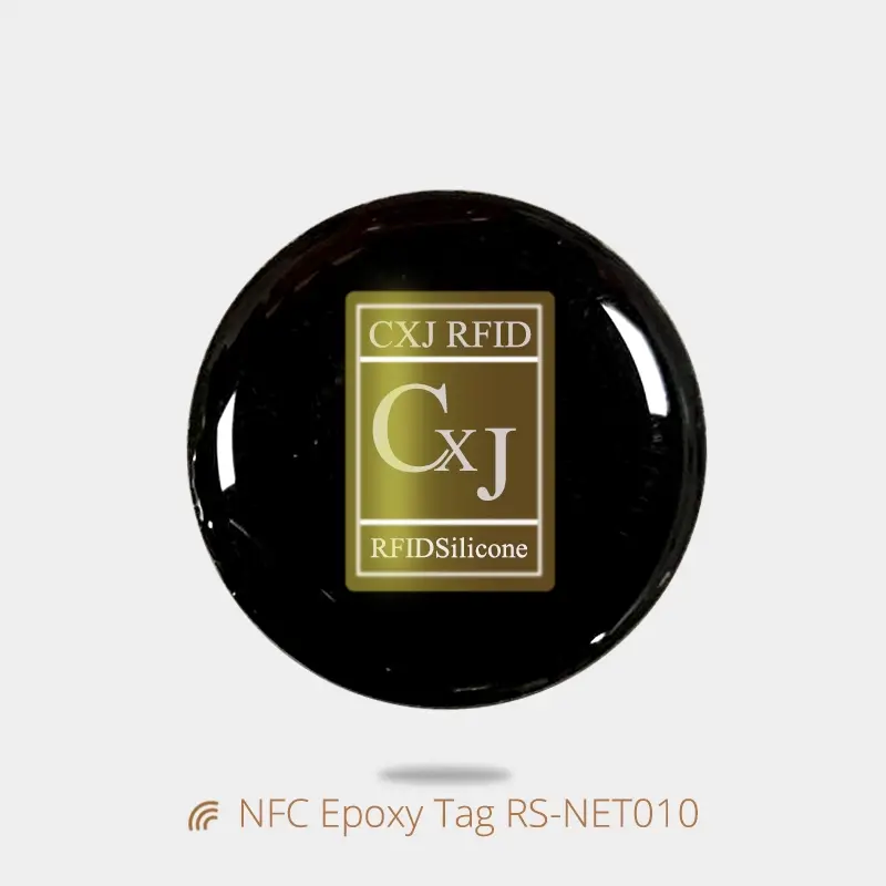 Custom Epoxy NFC Tag Round Adhesive Sticker for Phones