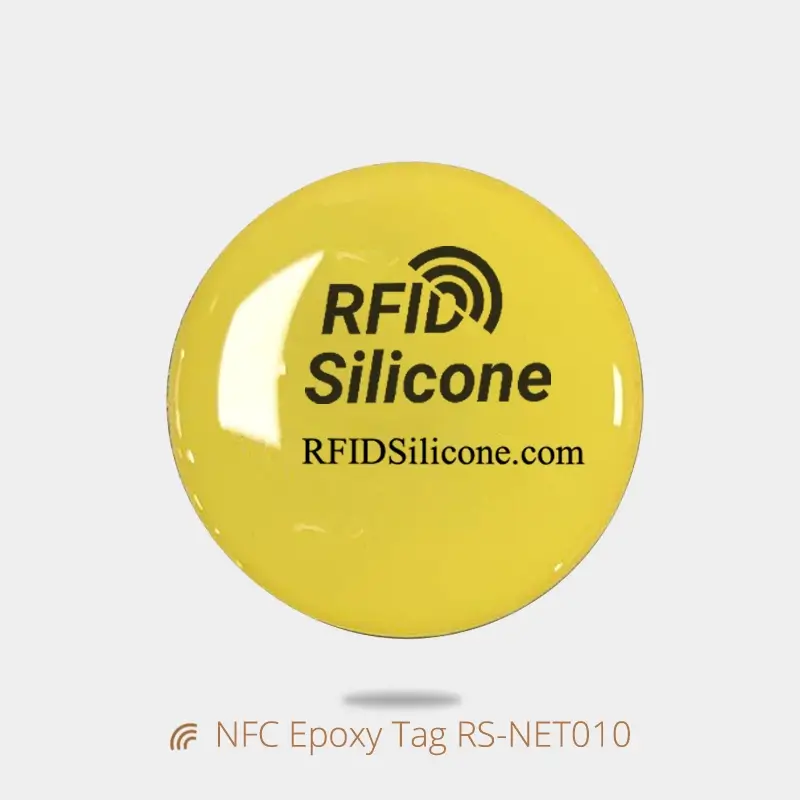 Custom Epoxy NFC Tag Round Adhesive Sticker for Phones