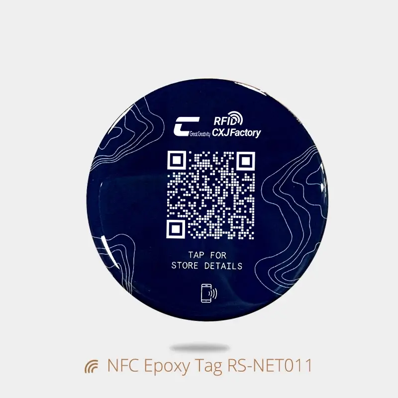 Waterproof Epoxy Menu NFC Tag for Digital Menus & Reviews