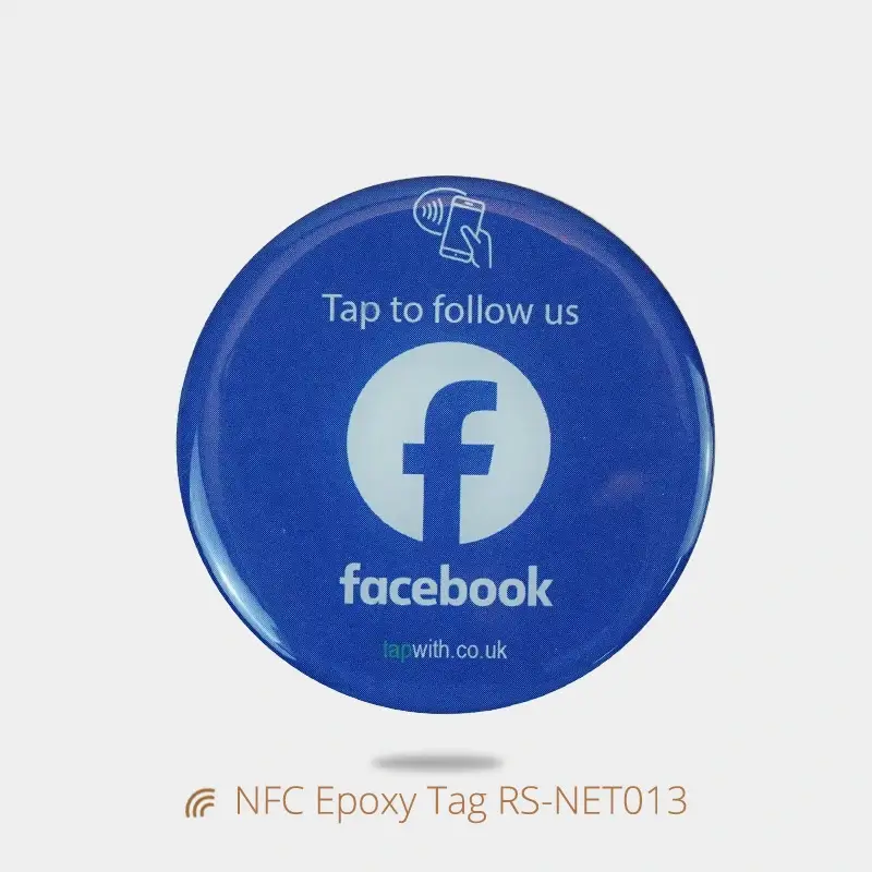 Smart NFC Epoxy Table Tag Sticker for Google Reviews
