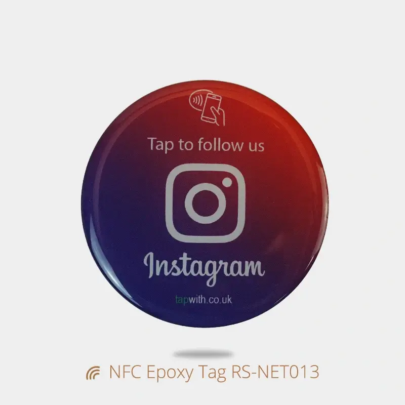 Smart NFC Epoxy Table Tag Sticker for Google Reviews