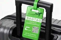 Hang the epoxy nfc tag on luggage to anti-loss