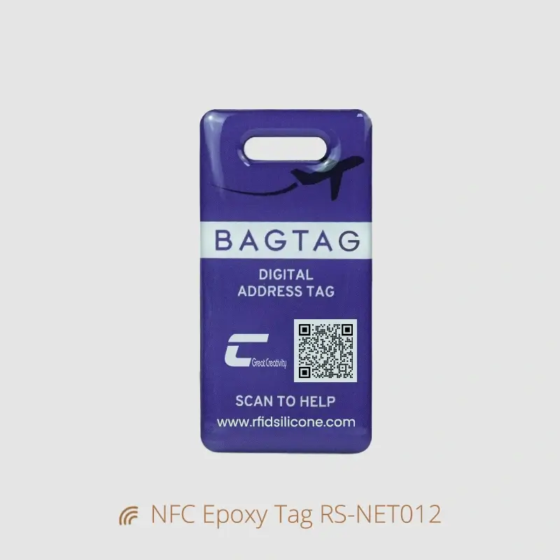 Waterproof NFC Epoxy Tag Digital Address Tags for Bag