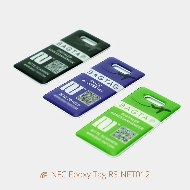 Waterproof NFC Epoxy Tag Digital Address Tags for Bag