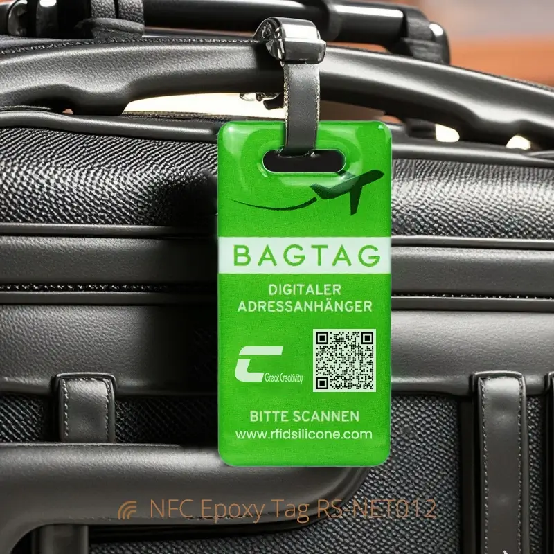 Waterproof NFC Epoxy Tag Digital Address Tags for Bag