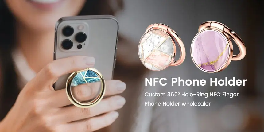 360° holo-ring nfc finger phone holder nfc gifts
