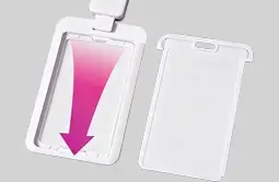 the card holder with slider design, easy to change the card