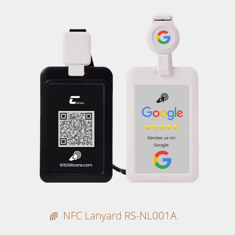 Stretchable 13.56MHz ID Card Lanyard Badges NFC Card Holder
