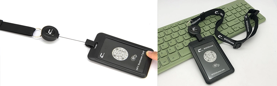 customized nfc lanyard nfc id card on cxj rfidsilicone