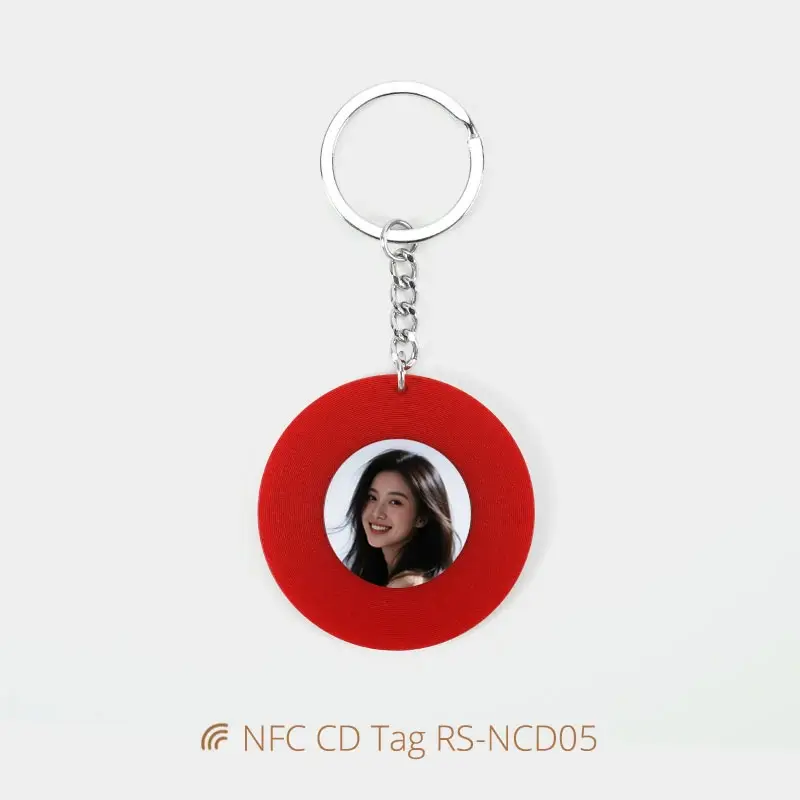 Mini Album Acrylic NFC Music Card NFC CD Keychains