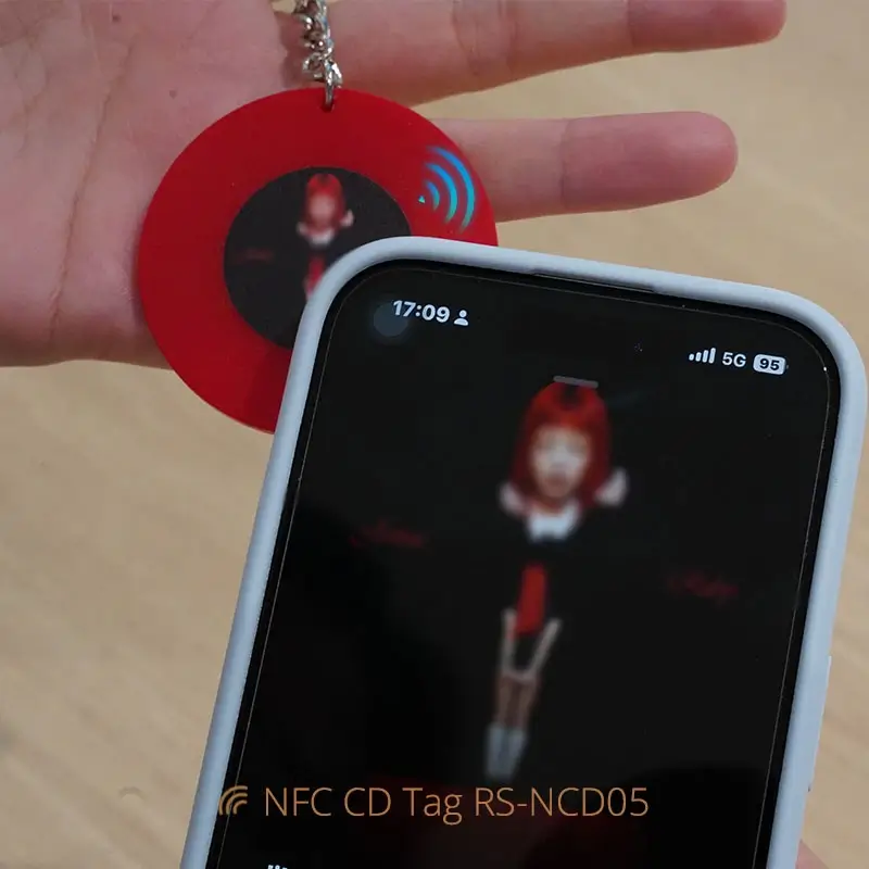 Mini Album Acrylic NFC Music Card NFC CD Keychains