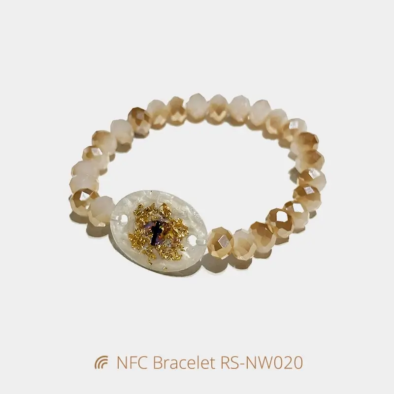 Digital NFC Daily Bible Artificial Crystal Bracelets