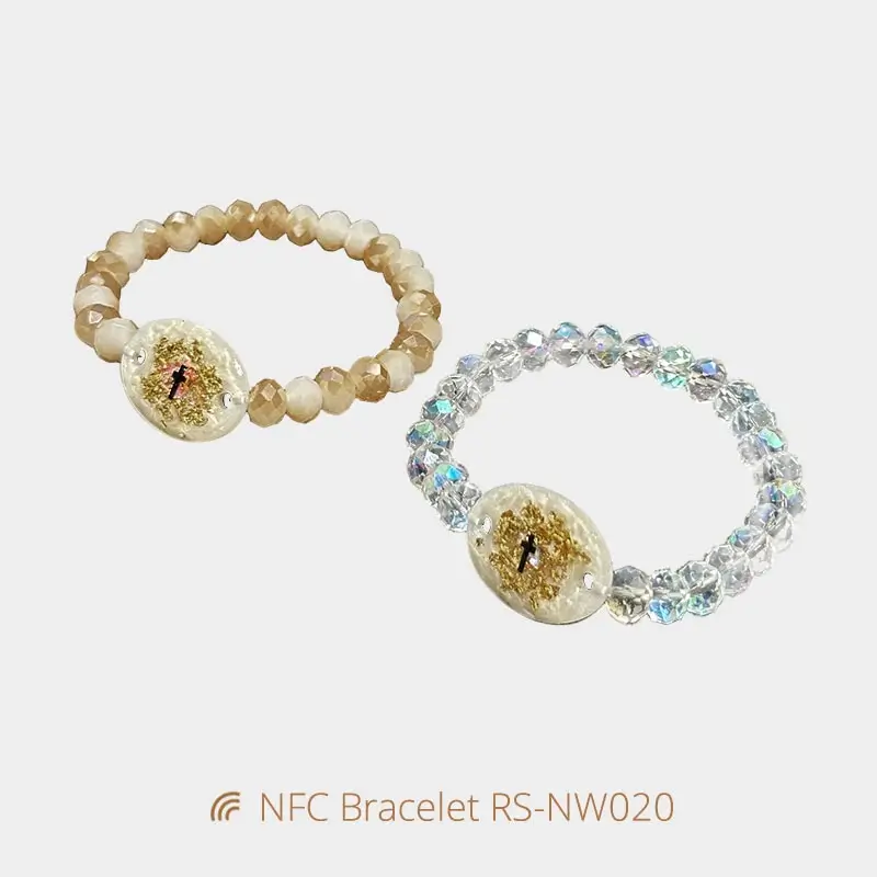 Digital NFC Daily Bible Artificial Crystal Bracelets