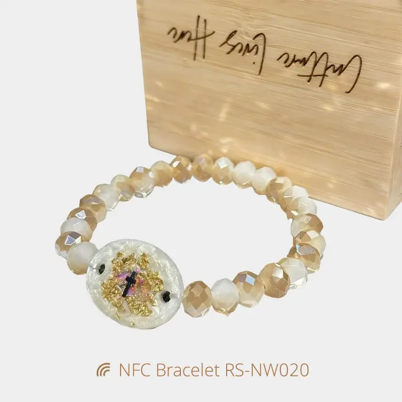Digital NFC Daily Bible Artificial Crystal Bracelets
