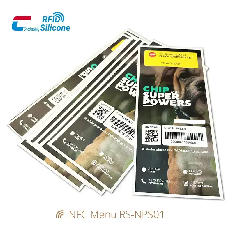 13.56MHz Smart RFID Poster Tap NFC Paper Tags