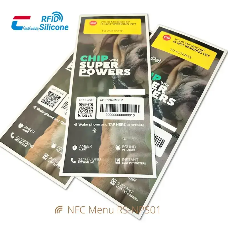 13.56MHz Smart RFID Poster Tap NFC Paper Tags