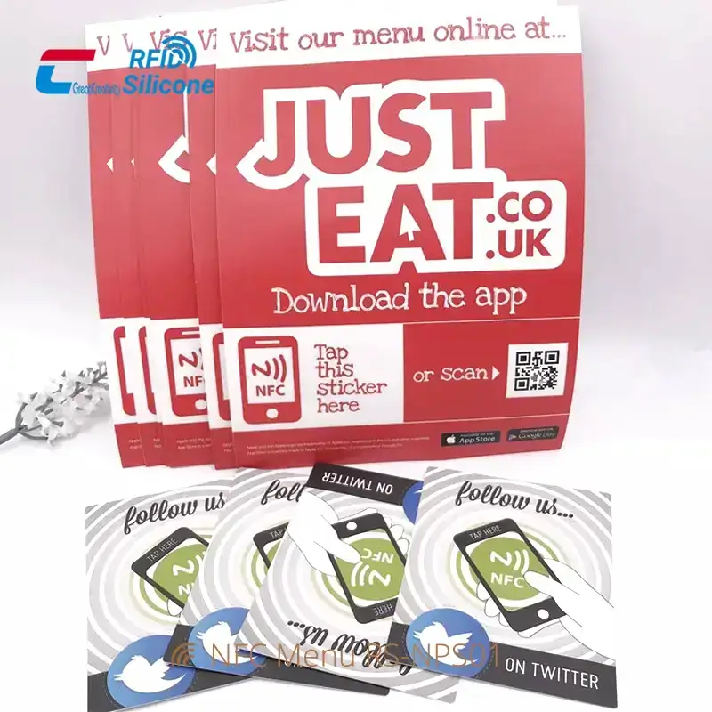 13.56MHz Smart RFID Poster Tap NFC Paper Tags