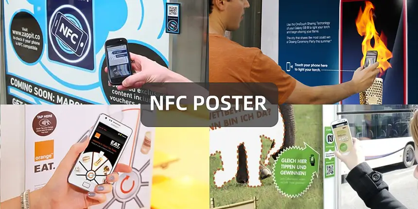 RS-NPS01 RFID Poster Tap NFC Paper Tags Application
