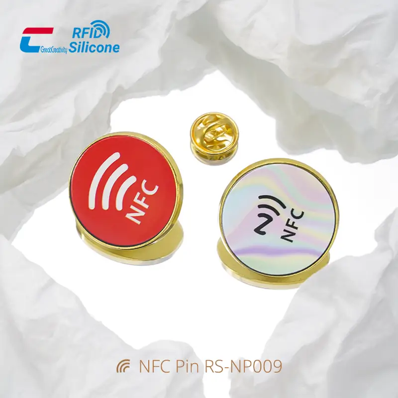 Customized Luxury NFC Lapel Pin Digital NFC Metal Badges