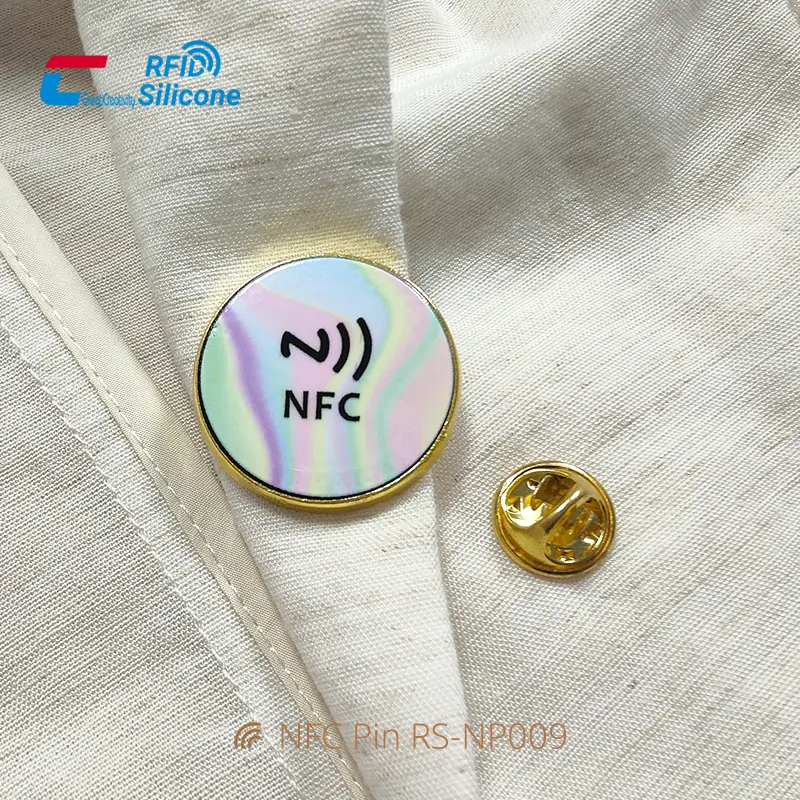 Customized Luxury NFC Lapel Pin Digital NFC Metal Badges
