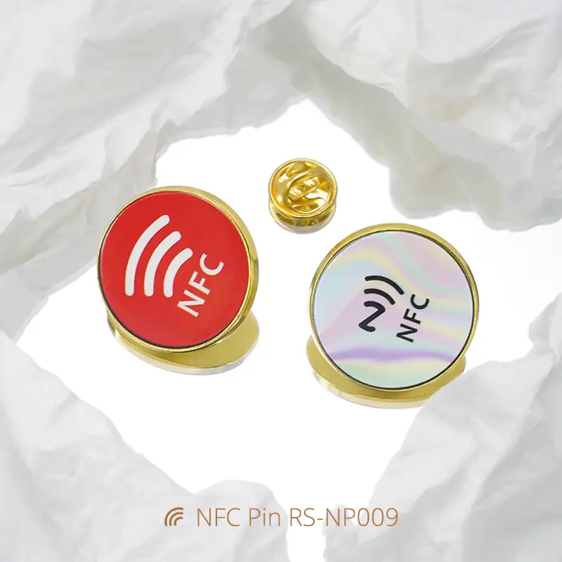 Customized Luxury NFC Lapel Pin Digital NFC Metal Badges
