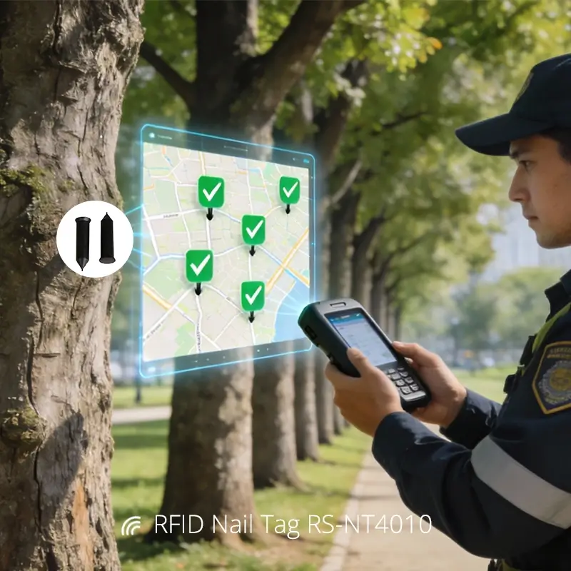 UHF RFID Tree Nail Tag Smart Forest Identification