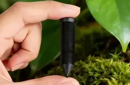 the rfid tree nail tag is made of abs,  study and doest not harm the trees