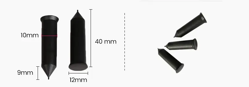 size of rfid nail tree tag rs-nt4010