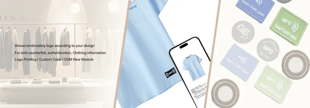 NFC Clothing Tags & Patches