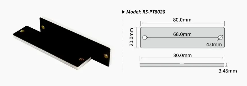 size of rfid pcb tag rs-pt8020