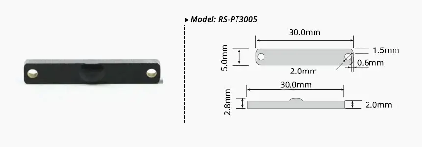 size of rfid pcb tag rs-pt3005 size of rfid pcb tag rs-pt3005