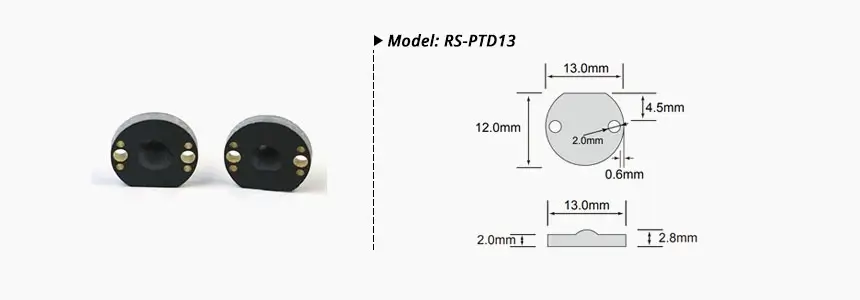 size of rfid pcb tag rs-ptd13