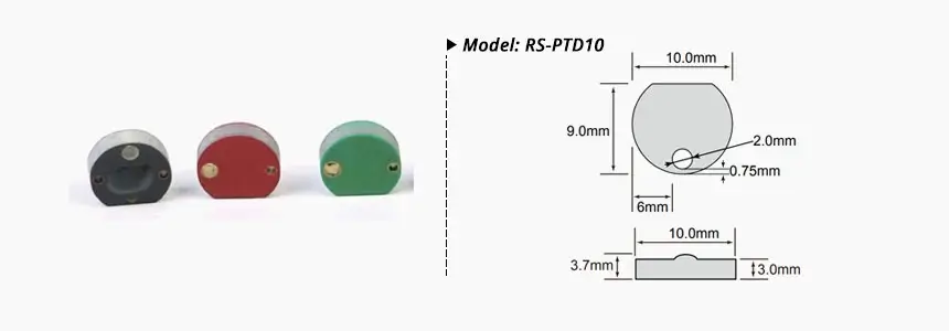 size of rfid pcb tag rs-ptd10