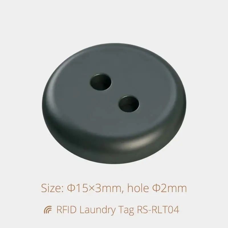 High Temperature RFID Tag PPS Button Washable Laundry Tag