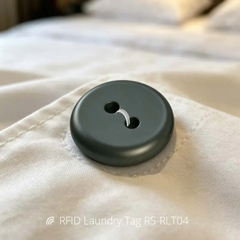 High Temperature RFID Tag PPS Button Washable Laundry Tag