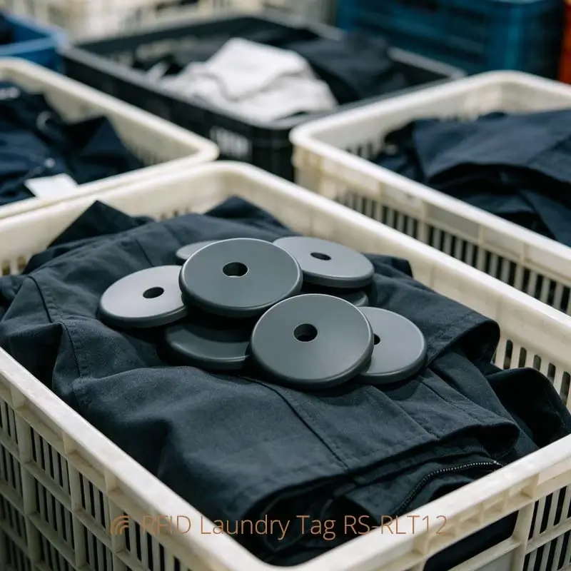Industry Button RFID Laundry Tag for Workwear Washing