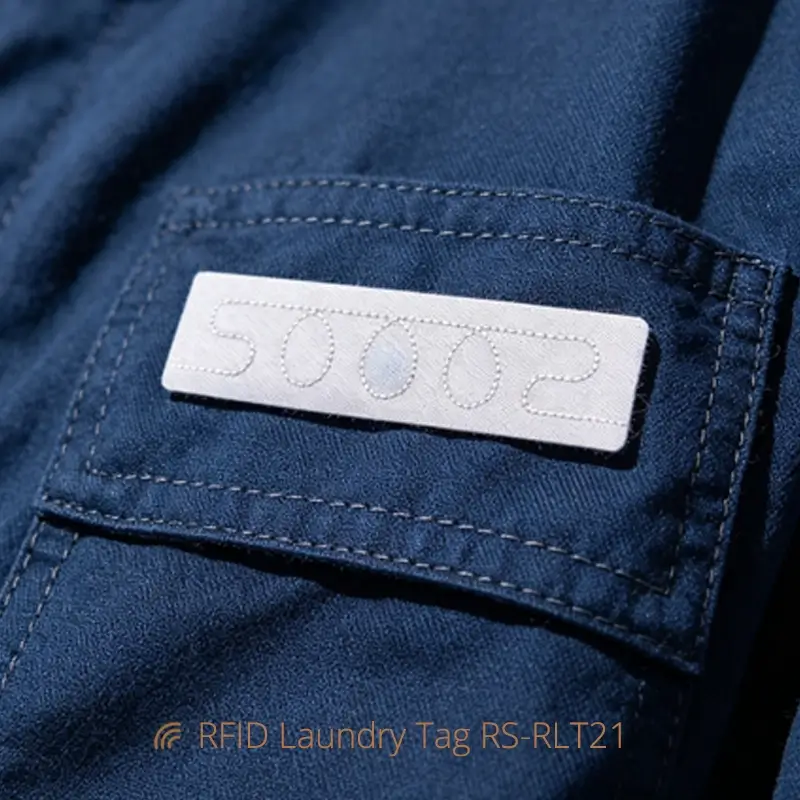Durable RFID Clothing Labels Machine Washable UHF Tags